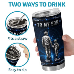 Custom Tumbler - Personalized Birthday Gifts For Son - You Will Never Walk Alone