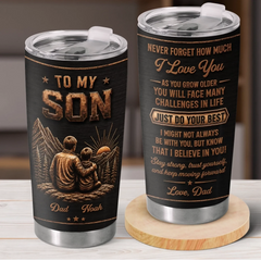 Custom Tumbler - Personalized Birthday Gifts For Son - Keep Moving Forward Always