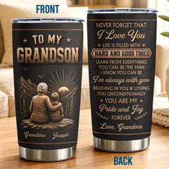 Custom Tumbler - Personalized Birthday Gifts For Grandson - My Greatest Blessing In Life