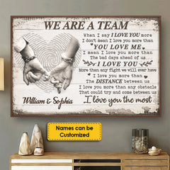 I Love You More Than Any Fight We Will Ever Have - Gift For Couples. Personalized Horizontal Poster
