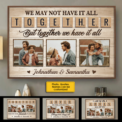 Loved You Then. Love You Still. Always Have. Always Will - Upload Image. Gift For Couples. Husband Wife - Personalized Horizontal Poster