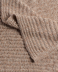 Marled Cotton Throw (Adobe)