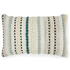 Stitch Pillow - Aqua