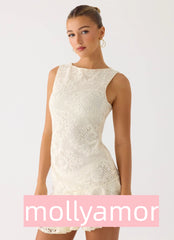 Adoria Mini Dress - Ivory