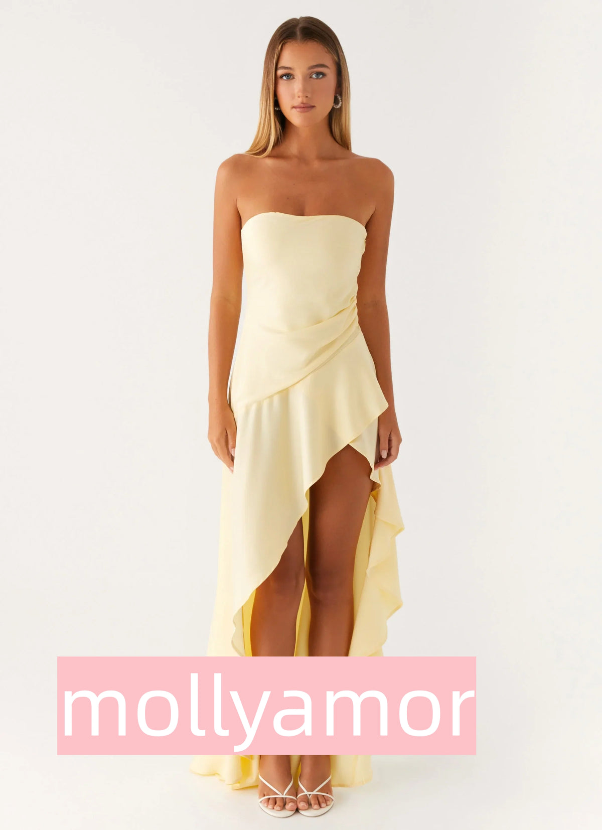 Bodie Maxi Dress - Pastel Yellow