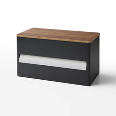 Paper Towel Dispenser - Steel + Wood