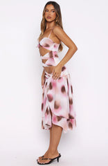 Dancing In Greece Midi Dress Neopolitana Sundae