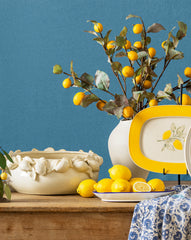 Lemon Lined Cream Bowl