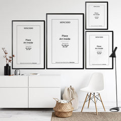Black Fine Art Frame, 50 x 70 cm