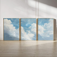 Blissful Clouds Set of 3 Prints