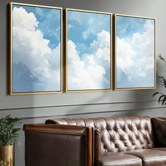 Blissful Clouds Set of 3 Prints