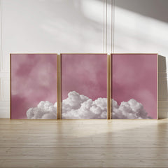 Bubblegum Clouds Set of 3 Prints
