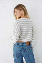 Celia Striped Knit Sweater