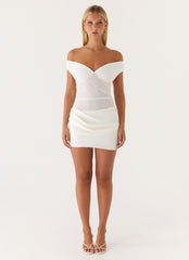 Candid Cupro Mini Dress - Ivory