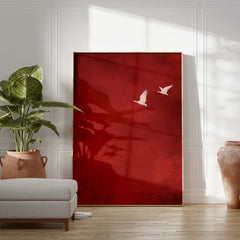 Crimson Skydance Print