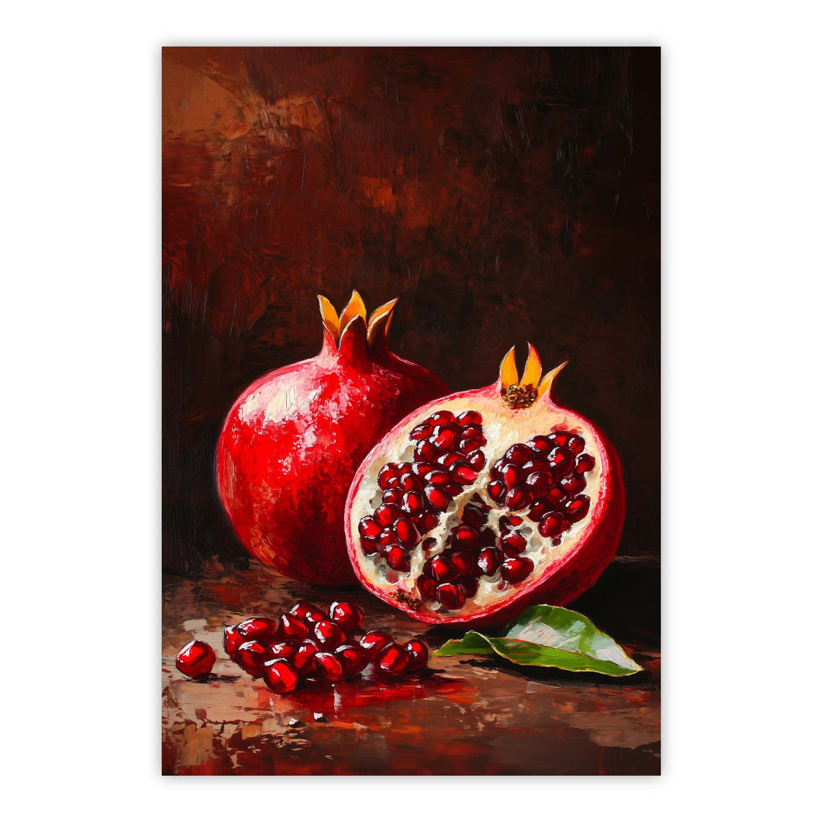 Crimson Pomegranates Print