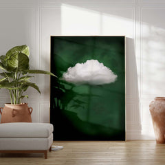 Deep Green Cloud Print
