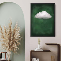 Deep Green Cloud Print