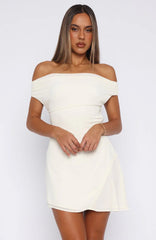 High Horse Mini Dress Off White