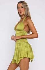 Use Somebody Mini Dress Olive