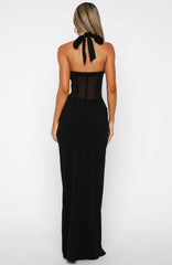 Champagne Promises Maxi Dress Black