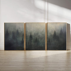 Forest Edge at Dusk Set of 3 Prints