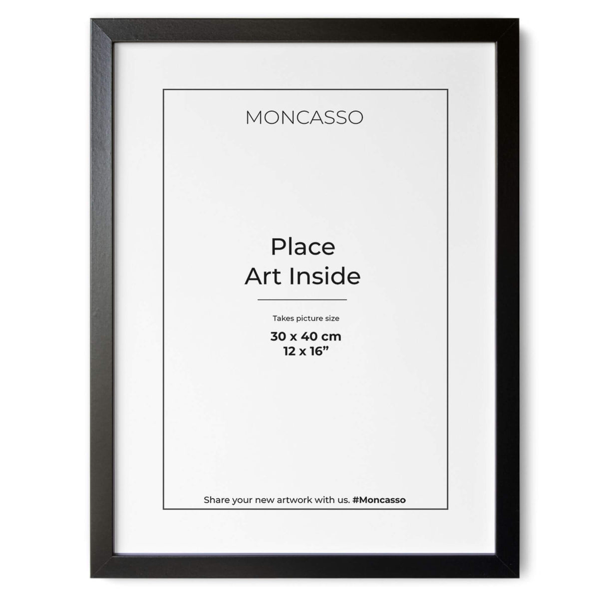 Black Fine Art Frame, 12" x 16" in
