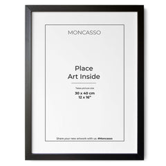 Black Fine Art Frame, 12" x 16" in