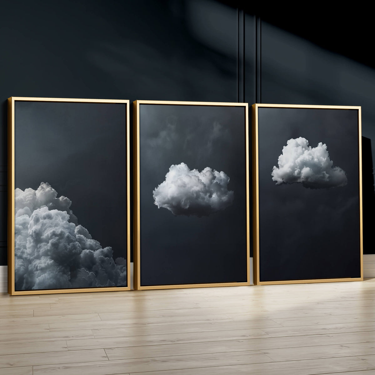 Grey Clouds Set of 3 Prints