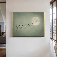 Japandi Moon Sage Print