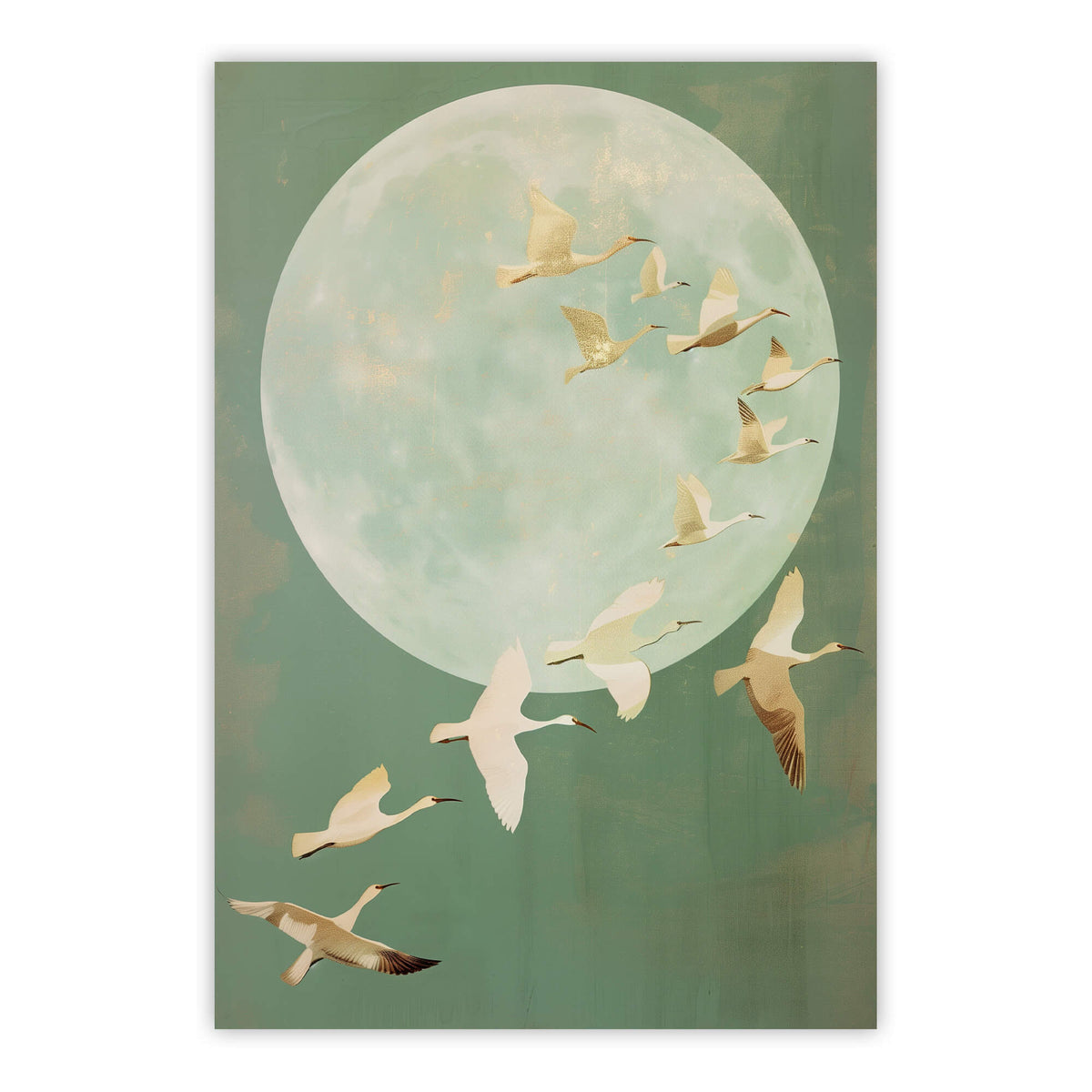 Japanese Cranes Print