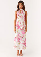 Jensen Midi Dress - Ivory Floral Print
