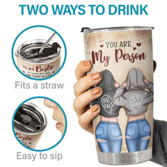 You Are Irreplaceable You're One Of Those Who Make My Life Better - Tumbler - To My Bestie. Gift For Bestie. Best Friend. Sister. Birthday Gift For Bestie And Friend