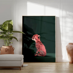 Pink Cheetah Cub Print