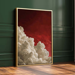 Red Billowing Cloud Print