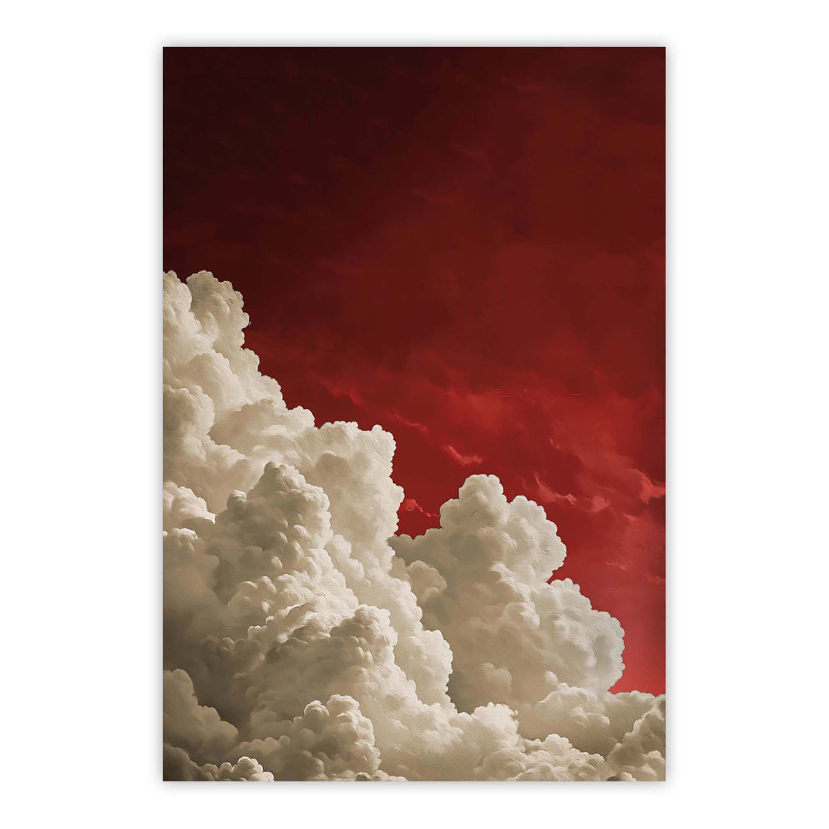 Red Billowing Cloud Print