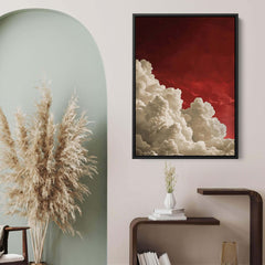 Red Billowing Cloud Print