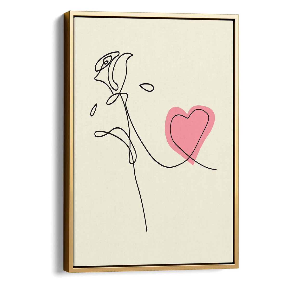 Rose & Heart Print
