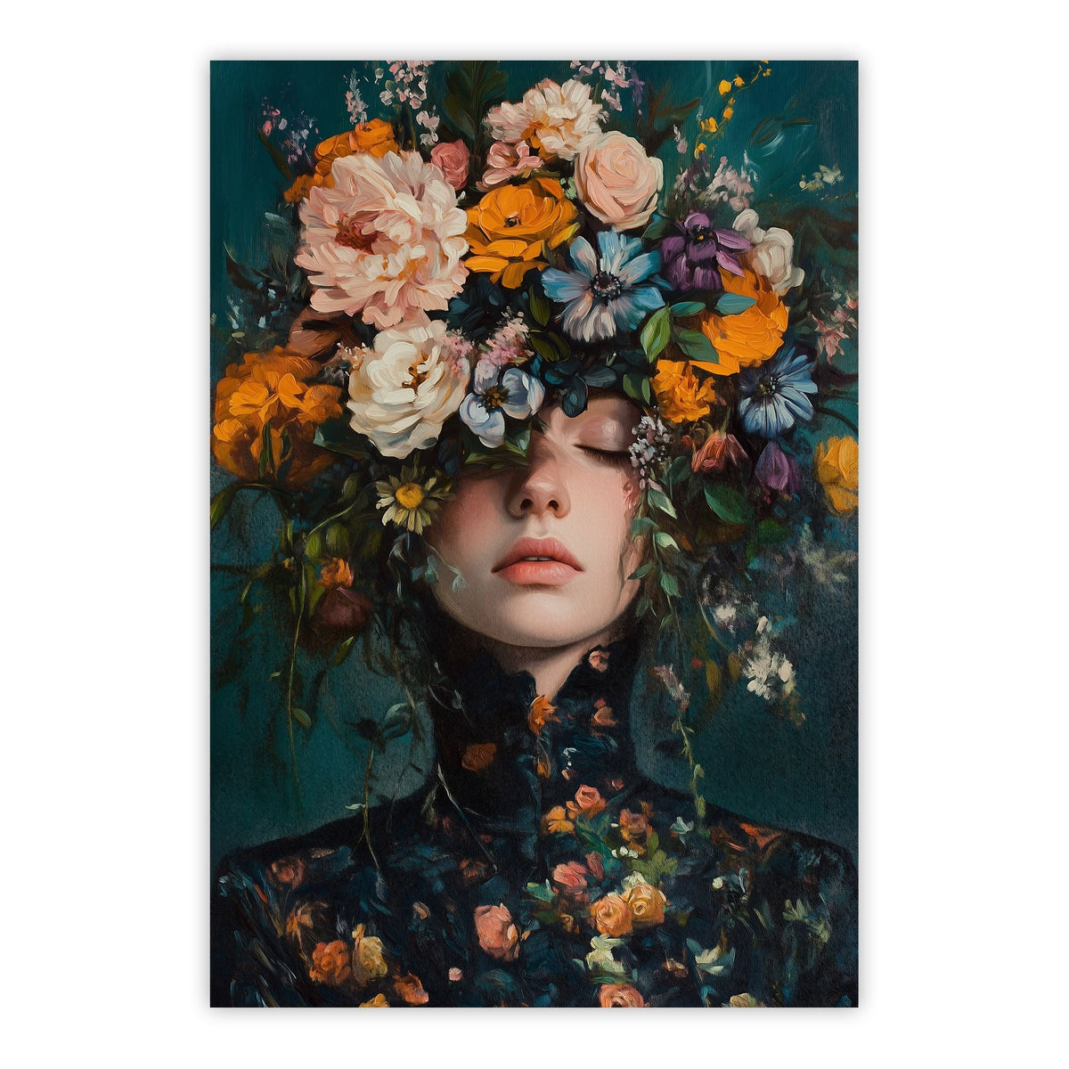 Victorian Flowers Print