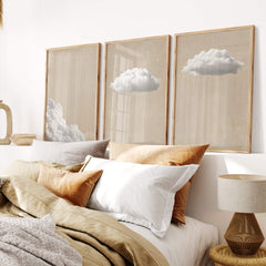 Soft Clouds Set of 3 Prints