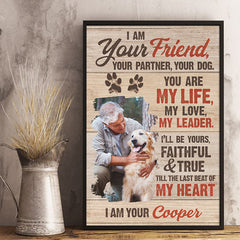 Custom Photo Till The Last Beat Of My Heart - Dog Personalized Custom Vertical Poster - Gift For Pet Owners. Pet Lovers