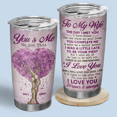 I Have Found The One Whom My Soul Loves - Couple Personalized Custom Tumbler - Gift For Husband Wife. Anniversary