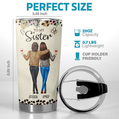A True Friend Loves You For Who You Are - Bestie Personalized Custom Tumbler - Gift For Best Friends. BFF. Sisters