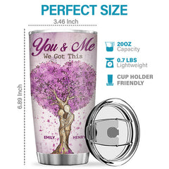 I Have Found The One Whom My Soul Loves - Couple Personalized Custom Tumbler - Gift For Husband Wife. Anniversary