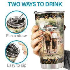 To My Wife I Can't Live Without You - Couple Personalized Custom Tumbler - Gift For Wife. Anniversary