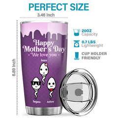 We're Very Love You Mom - Family Personalized Custom Tumbler - Mother's Day. Birthday Gift For Mom