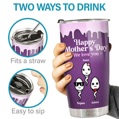 We're Very Love You Mom - Family Personalized Custom Tumbler - Mother's Day. Birthday Gift For Mom