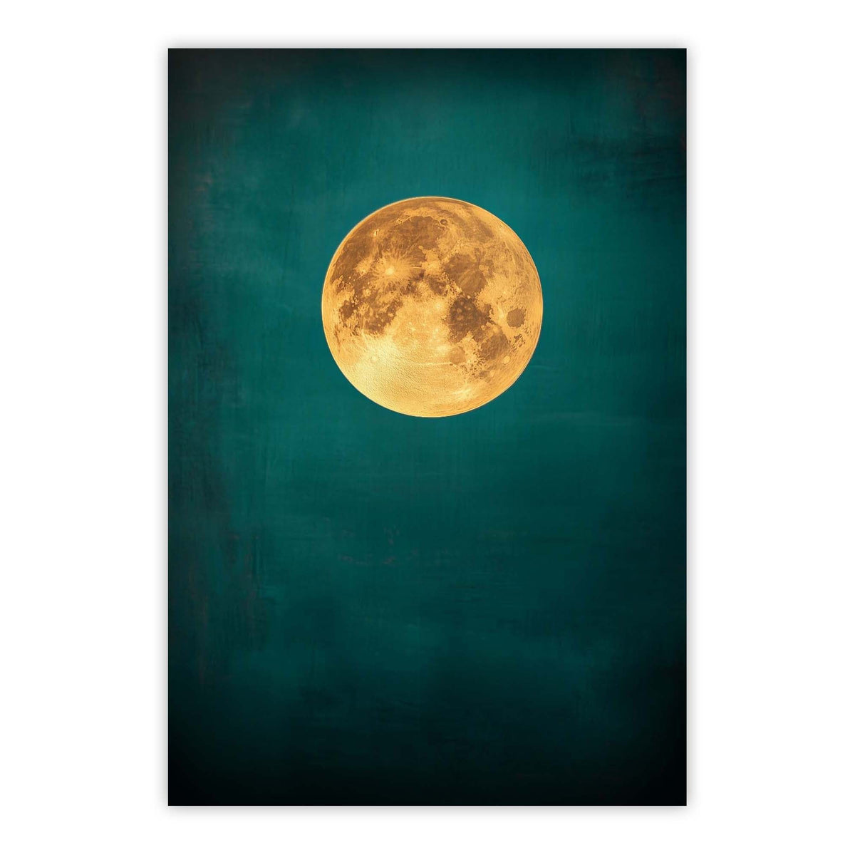 Teal Moonlight Print
