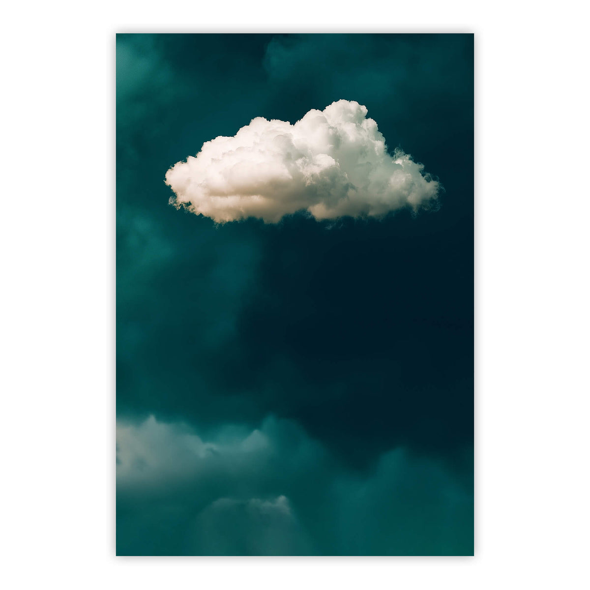 Teal Cloud No1 Print