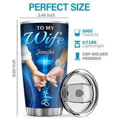 You Are My Destiny There's No Way Back - Couple Personalized Custom Tumbler - Gift For Husband Wife. Anniversary